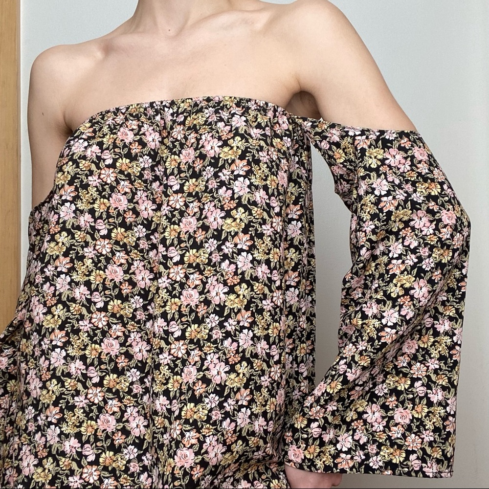 SOLD - Boho Floral Mini Dress